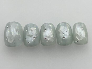 アイネイルズ 池袋店(I-nails)/きらきらグリーン