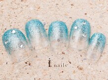 アイネイルズ 町田店(I nails)/塗りかけストーンネイル6480円