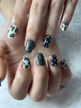 フラワーズネイル(flowers nail)/ハートネイル