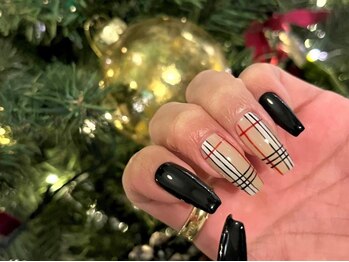 アイネイルズ 三宮店(I nails)/タータンチェックネイル￥8800