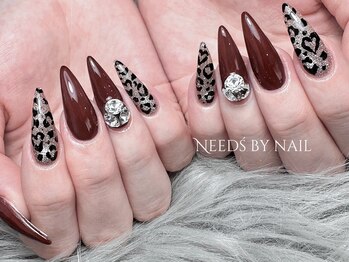 ニーズ バイ ネイル(Need’s by nail)の写真/フォルムにもこだわったシンプルギャルdesign～派手ギャルdeign♪150種類以上のパーツでイベント前にも◎