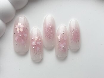 桜ネイル/8000円