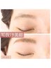 ハリウッドアイブロウ(眉毛WAX脱毛１回＋眉毛パーマ)¥7400