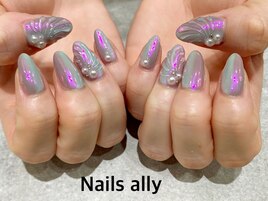 オーロラ×縦グラ×人魚のうろこ