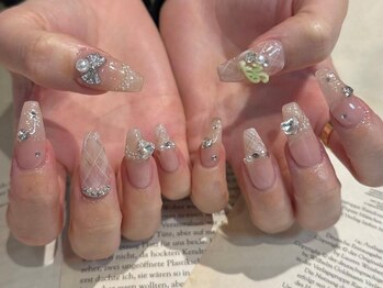 アイネイルズ 三宮店(I nails)/ナチュラル繊細チェック￥9500