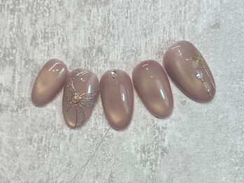 カシータ(casita)/冬リボンマグネットネイル