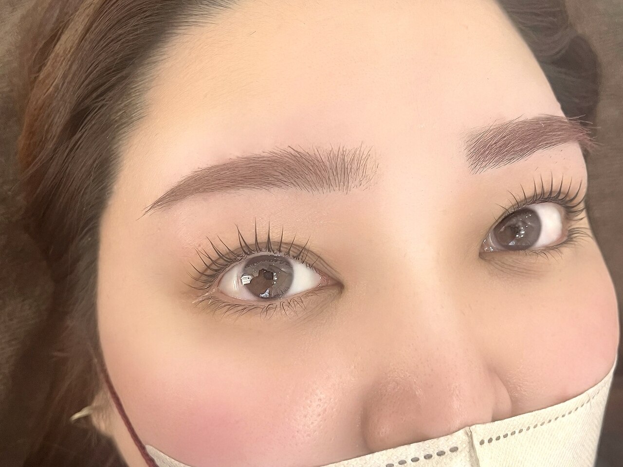 目元はお任せ☆お得なパーマ×アイブロウスタイリングのセットコース