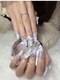 アウラ ネイル(Aura Nail)の写真/スカルプで叶える憧れロング！長さだしも大歓迎♪パーツも豊富で個性的なネイルを上前津駅すぐで◎