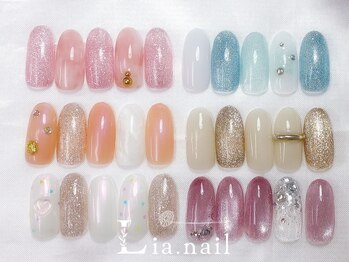 リアネイル(Lia.nail)/7月/月替り/季節の定額デザイン
