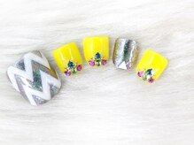 アンジェヴォーグ 名古屋本店(Angevogue)/ミラーネイル×ジグザグ