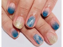 カラン 焼津店(CALIN)/ターコイズ大理石ネイル