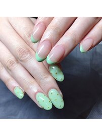 夏　フレンチネイル