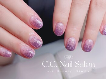 シーシーネイルサロン 池袋(C.C.Nail salon)/ラメグラテーション.