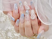 ボニータ(BONITA)/ブルーグラデーションネイル