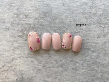 シンプリー ネイルアンドアイラッシュ 祖師谷大蔵店(Simpliee Nail&Eyelash)/押し花ネイル