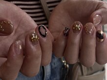 エル(alle.)/brown × gold