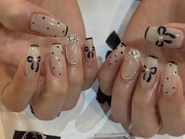 Yuna限定Y2Kリボン透明感ドット