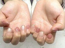 カノン 渋谷(Kanon)/ミラーフレンチネイル