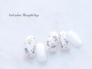 お花ネイル¥10500