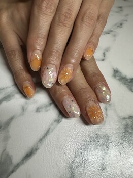 リバース コンタクト(Rebirth Contact)/お花ネイル　MISAKI