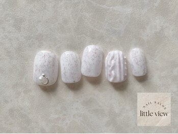 リトルビュー(little view)/ぷくぷくホワイトニット ¥7980