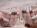 岡本施術・クリスマスネイル