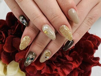 ダブルネイル(Double Nail)/【ほり】ハートネイル