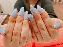 ネイルサロン ティプレシャス(T Precious)/シンプルブルーネイル♪