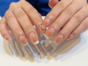 アイネイルズ 梅田店(I nails)/チーク先端マグフレンチ¥9700