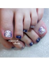 たゆ ネイル(たゆnail)/ブルーシェルフットネイル