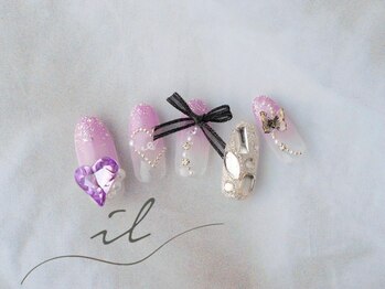 イル 神戸店/ラメグラ×Ｖカットストーン