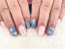 ネイルヴィーナス(NailVenus)/クリスマスポインセチアネイル