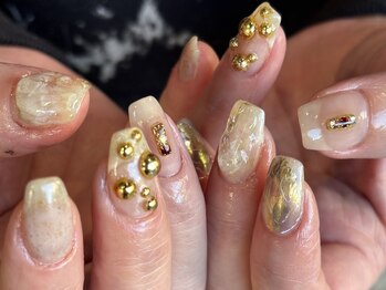 バレンタインネイル、凹凸ネイル