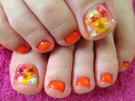 押し花フットNAIL¥4000コース