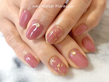 ネイルアトリエ フロラシオン/定額ネイル オリエンタルネイル