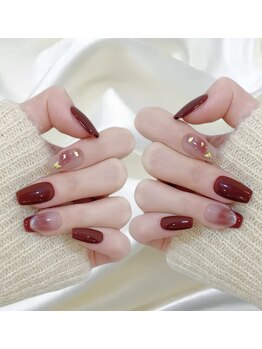 クイーンネイル 新宿(Queen nail)/シンプルデザイン　色変更ok