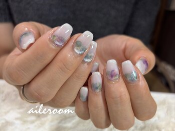 紫陽花ネイル