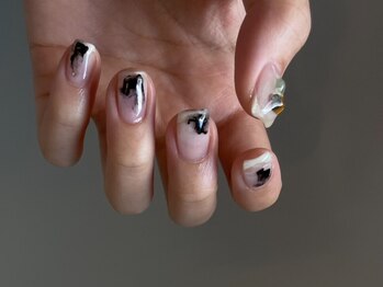 ジ オクト(Theoct.)の写真/初めての方にもおすすめ◎自爪を生かした透け感デザインに、さりげないスパイス♪自分らしさを楽しんで◇