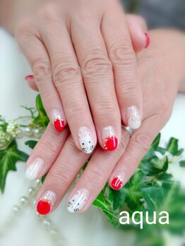 アイラッシュアンドネイルサロン アクア(aqua)/季節のネイル（お正月）