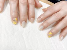 08ネイル(08 nail＆school)/ミモザネイル☆