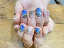 マーメイド/シースルー/ブルー