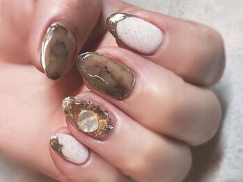 ネイルマジック 仙台一番町店(NAIL MAJIC)/大理石のオーダーネイル☆
