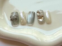 アイネイルズ 天神今泉店(I-nails)/シルバーワンホンネイル