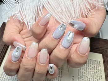 持ち込みオーロラデザインネイル