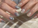 ブルーとホワイト爽やかデザイン