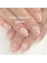 ネイルサロン グリッター(NAIL SALON glitter)/クリアドットネイル