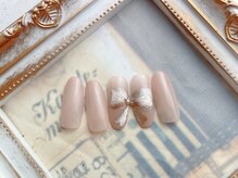 ネイルサロン&スクール ジーナ(GINA)/手書きリボンネイル