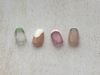 ソレイユ(Soleil)/フレンチネイル ベースカラー込