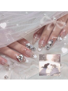 ジョジョ ネイル アット サンノミヤ(JOJO Nail at Sannomiya)の写真/トレンド感のあるワンホン/韓国/ちゅるんネイルはお任せ☆持ち込みアートの再現性もご満足な仕上がりに♪