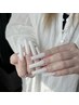 【Hand】ハンドチップ長さ出し+ワンカラ一/ラメグラ¥7500